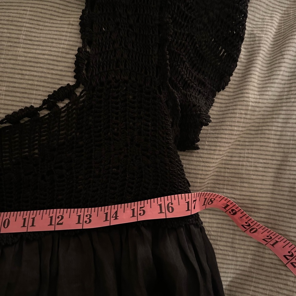 Doen Black Lace-Trim Maxi Dress - Picture 4 of 12